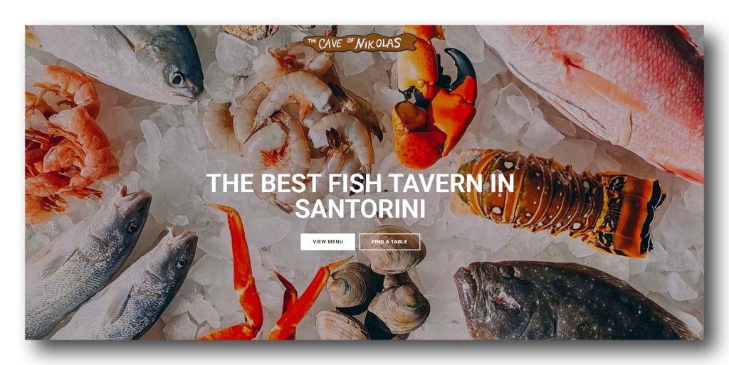 Cave of Nikolas Restaurant in Akrotiri Santorini