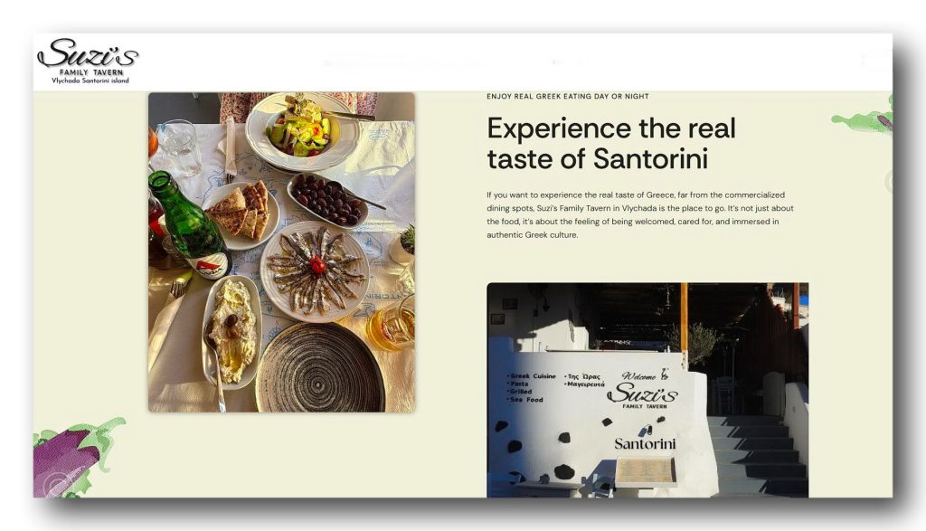 Suzi’s Family Tavern - Best Restaurant in Vlychada Santorini